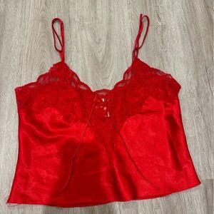 Victoria's Secret Red Lace Chemise